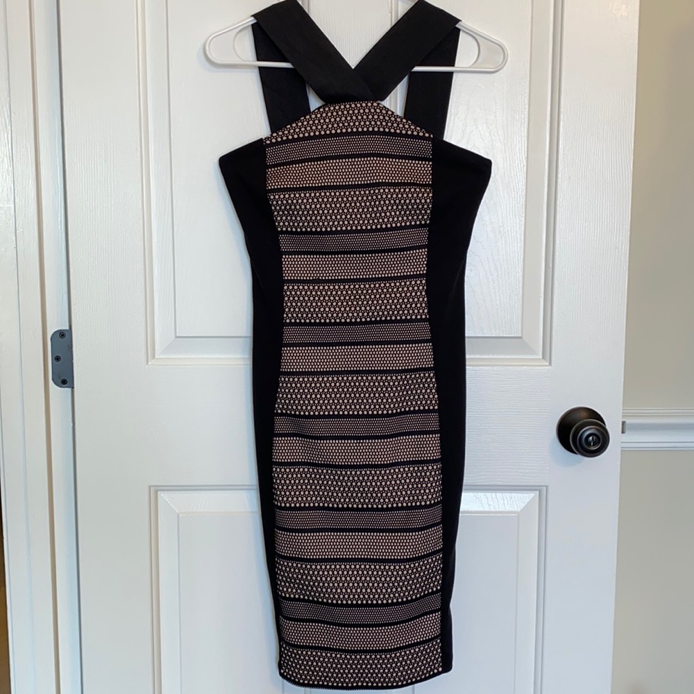 SOLD Charlotte Russe Black and Tan Dress Size S